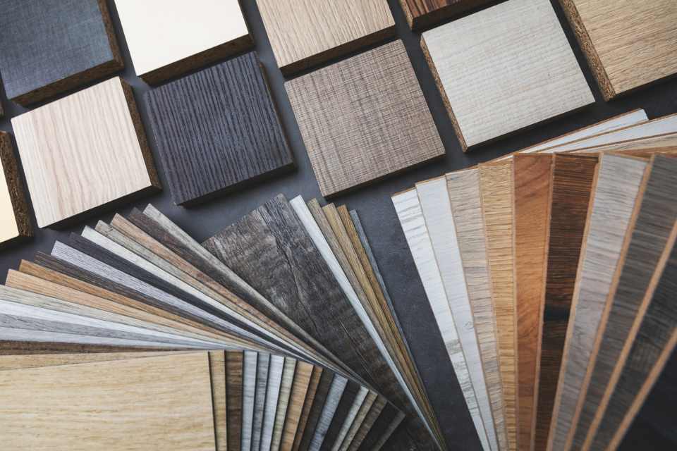 laminate and luxury vinyl flooring samples